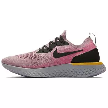 Мужские кроссовки Nike Epic React Flyknit Plum Dust Pink Black-Pink-Blast-Ama AQ0067-500