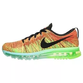 Мужские кроссовки Nike Flyknit Air Max Multi-Color Hyper-Crimson Black-Electric-Green 620469-800
