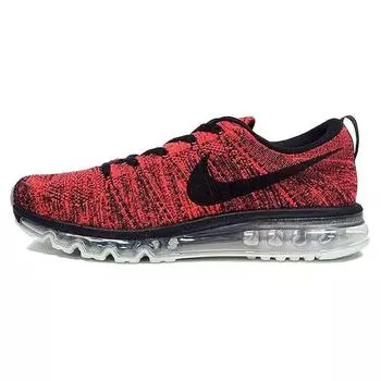 Мужские кроссовки Nike Flyknit Air Max Orange Crimson Red Black Bright-Crimson 620469-006