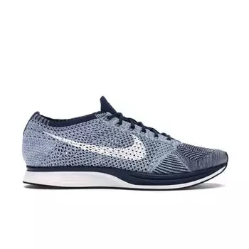 Мужские кроссовки Nike Flyknit Racer Blue Tint Obsidian-White 862713-401