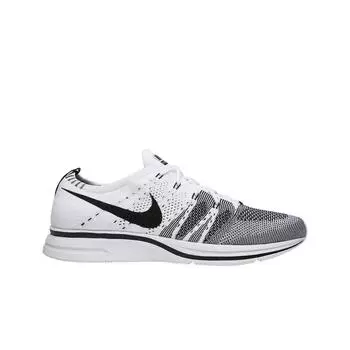 Мужские кроссовки Nike Flyknit Trainer White Black 2017 AH8396-100
