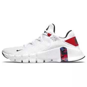 Мужские кроссовки Nike Free Metcon 4 Veterans Day белые тренажерно-красные темно-королевские синие DJ3020-106 42.5