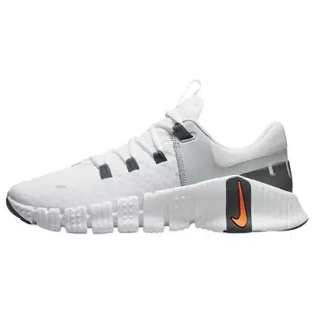Мужские кроссовки Nike Free Metcon 5 White Bright Mandarin Summit-White Light-Silver Iron-Grey DV3949-101 44