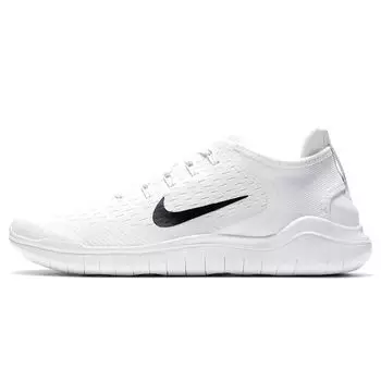 Мужские кроссовки Nike Free RN 2018 Бело-черные 942836-100 42