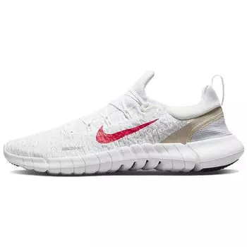 Мужские кроссовки Nike Free RN 5.0 White Siren Red Off-White Pure-Platinum CZ1884-101 44