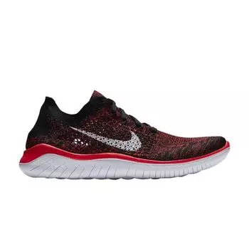 Мужские кроссовки Nike Free RN Flyknit 2018 Bright Crimson Red Black White 942838-602