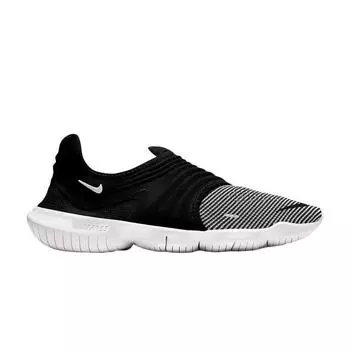 Мужские кроссовки Nike Free RN Flyknit 3.0 Black White Volt AQ5707-005