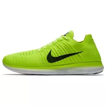 Мужские кроссовки Nike Free RN Flyknit Medal Stand Green Volt Black-White 842545-700