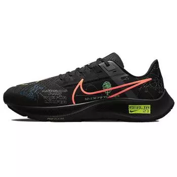 Мужские кроссовки Nike Highsnobiety x Air Zoom Pegasus 38 Berlin Marathon черные электро-зеленые Hyper-Royal DN9256-001 38.5