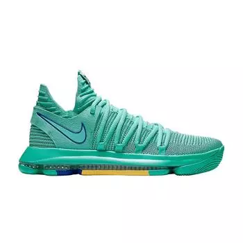 Мужские кроссовки Nike KD 10 EP City Edition 2 Green Hyper-Turquoise Racer-Blue 897816-300