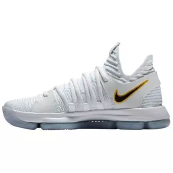 Мужские кроссовки Nike KD 10 Numbers белые Game-Royal-University-Gold 897815-101