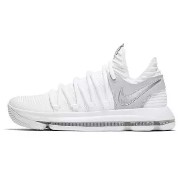 Мужские кроссовки Nike KD 10 Still KD White Chrome-Pure-Platinum 897815-100