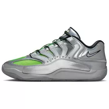 Мужские кроссовки Nike KD 18 EP EYBL Серебристый металлик-Серебристый-Лаймовый IF2518-001 40.5