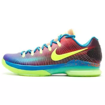 Мужские кроссовки Nike KD 5 Elite EYBL Multi-Color Multi-Color-Vlt-N-Trq-Tl-Orng 585386-900