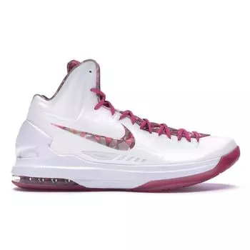 Мужские кроссовки Nike KD 5 Premium Aunt Pearl White Metallic-Summit-White Pinkfire 598601-100