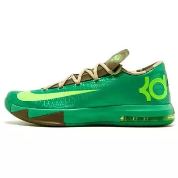Мужские кроссовки Nike KD 6 Bamboo Green Gamma-Green Flash-Lime-Linen-Raw-Umber 599424-301