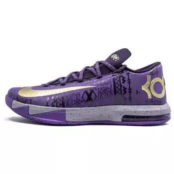 Мужские кроссовки Nike KD 6 BHM Purple Purple-Venom Metallic-Gold-Purple-Dynasty 646742-500