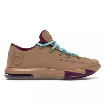 Мужские кроссовки Nike KD 6 EXT QS Gum Tan Gum-Light-Brown Gum-Light-Brown-Malin 639046-900