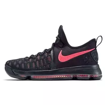 Мужские кроссовки Nike KD 9 Aunt Pearl черные Hot-Punch 881796-060