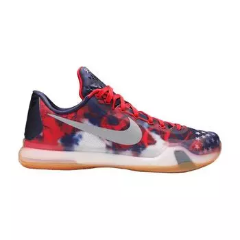 Мужские кроссовки Nike Kobe 10 USA Multi-Color University-Red Reflect-Silver-Photo-Blue 705317-604