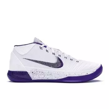 Мужские кроссовки Nike Kobe AD Mid Baseline белые фиолетовые 922482-100