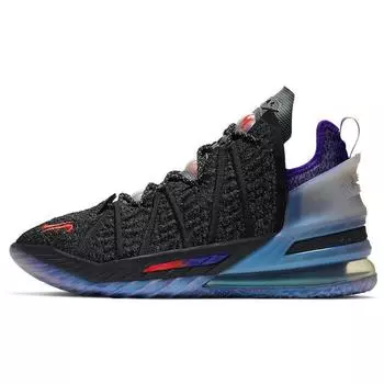 Мужские кроссовки Nike Kylian Mbapp x LeBron 18 NRG EP The Chosen 2 Black Fierce-Purple Metallic-Silver DB7644-001 40.5
