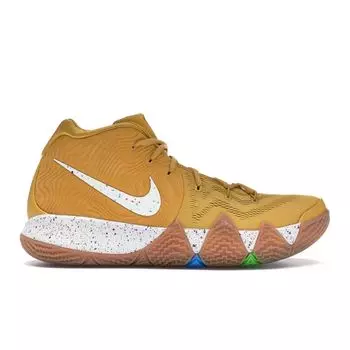 Мужские кроссовки Nike Kyrie 4 Cinnamon Toast Crunch Tan Metallic-Gold-Coin White BV0426-900