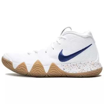 Мужские кроссовки Nike Kyrie 4 Uncle Drew White Deep-Royal-Gum-Light-Brown 943806-100