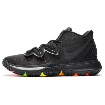Мужские кроссовки Nike Kyrie 5 Neon Sole черные AO2918-001