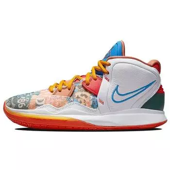 Мужские кроссовки Nike Kyrie Infinity Ky-D разноцветные, белые, красные, CZ0204-100 43