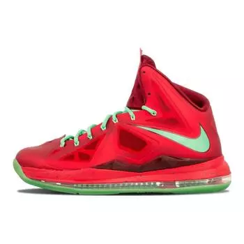 Мужские кроссовки Nike LeBron 10 Christmas Red University-Red trmln-tm-rd 541100-600