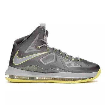 Мужские кроссовки Nike LeBron 10 Yellow Diamond Grey Sport-Grey Strata-Grey-Electric-Yellow 541100-007