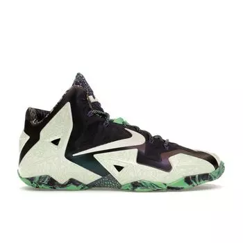 Мужские кроссовки Nike LeBron 11 All Star - Gator King White Cashmere Grn-Glow-Prpl-Dynsty 647780-735