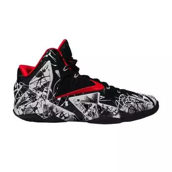 Мужские кроссовки Nike LeBron 11 Graffiti White University-Red-Black 616175-100
