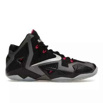 Мужские кроссовки Nike LeBron 11 Miami Nights черный металлик-серебристый-розовый-фольга 616175-003