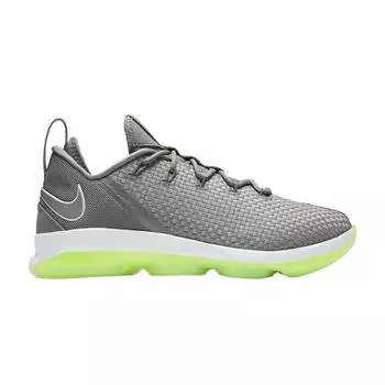 Мужские кроссовки Nike LeBron 14 Low Dunkman Grey Dust Reflective-Silver-Electric-Green 878636-005