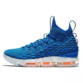 Мужские кроссовки Nike LeBron 15 Hardwood Classics Blue Photo-Blue Photo-Blue-Total-Orange 897648-400