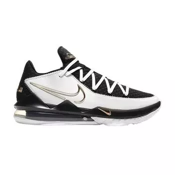 Мужские кроссовки Nike Lebron 17 Low EP Metallic Gold White Black CD5006-101