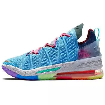 Мужские кроссовки Nike LeBron 18 Best Of 1-9, разноцветные, университетский синий металлик, золото DM2813-400 40