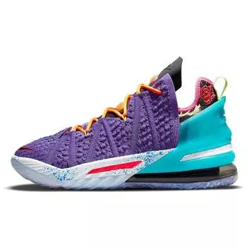 Мужские кроссовки Nike LeBron 18 Best Of 1018 Purple Psychic-Purple Multi-Colour DM2813-500 41