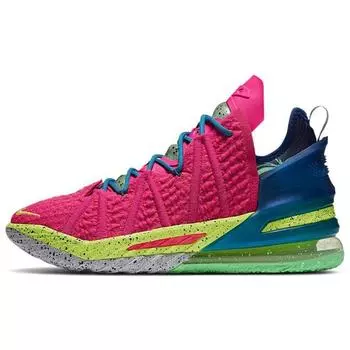 Мужские кроссовки Nike LeBron 18 Los Angeles By Night Pink Pink-Prime Multi-Color DB8148-600