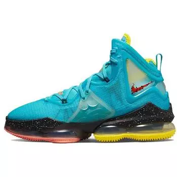 Мужские кроссовки Nike LeBron 19 Christmas Blue Polarized-Blue Crimson-Bliss DC9338-400 43
