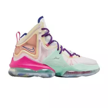 Мужские кроссовки Nike LeBron 19 EP Valentines Day белые разноцветные DH8460-900 44.5