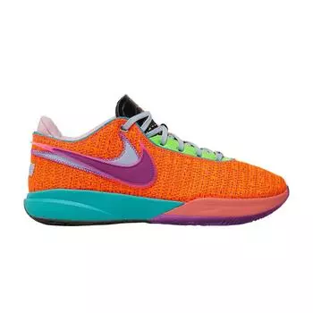 Мужские кроссовки Nike LeBron 20 Chosen 1 оранжевые Total-Orange Vivid-Purple DJ5423-800 44