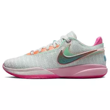 Мужские кроссовки Nike LeBron 20 EP Time Machine зеленые едва-зеленые средне-мягко-розовые DJ5422-300 42.5