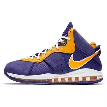 Мужские кроссовки Nike LeBron 8 Lakers Purple Court-Purple University-Gold DC8380-500