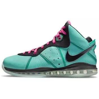 Мужские кроссовки Nike LeBron 8 Retro South Beach 2021 Teal Pink-Flash Filament-Green CZ0328-400 41