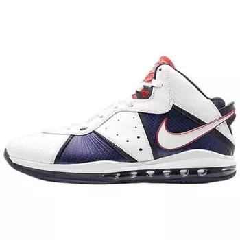 Мужские кроссовки Nike Lebron 8 Veterans Day White White-Midnight-Navy-Varsity-Red 417098-100