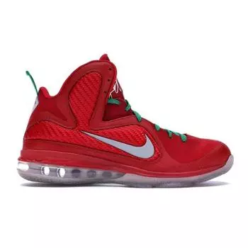Мужские кроссовки Nike LeBron 9 Christmas Red Sprit-Red Reflect-Silver 469764-602
