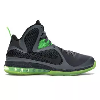 Мужские кроссовки Nike LeBron 9 Dunkman Grey Dark-Grey Black-Volt 469764-006